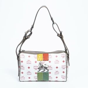 MCM 🔥Rare🔥 Princess Lion Multi Color Shoulder Bag with Top Zipper Closure